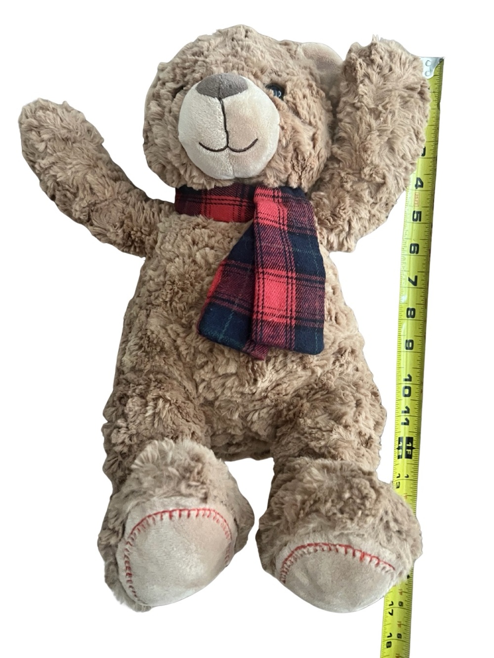 Mary Meyer FabFuzz Toffee Teddy Bear Brown Plush Animal Doll 15"